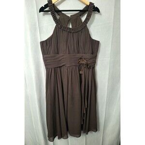 Mori Lee by Madeline Gardner Brown Cocktail Formal Dress Sz 22 Y2K Fairy Prom